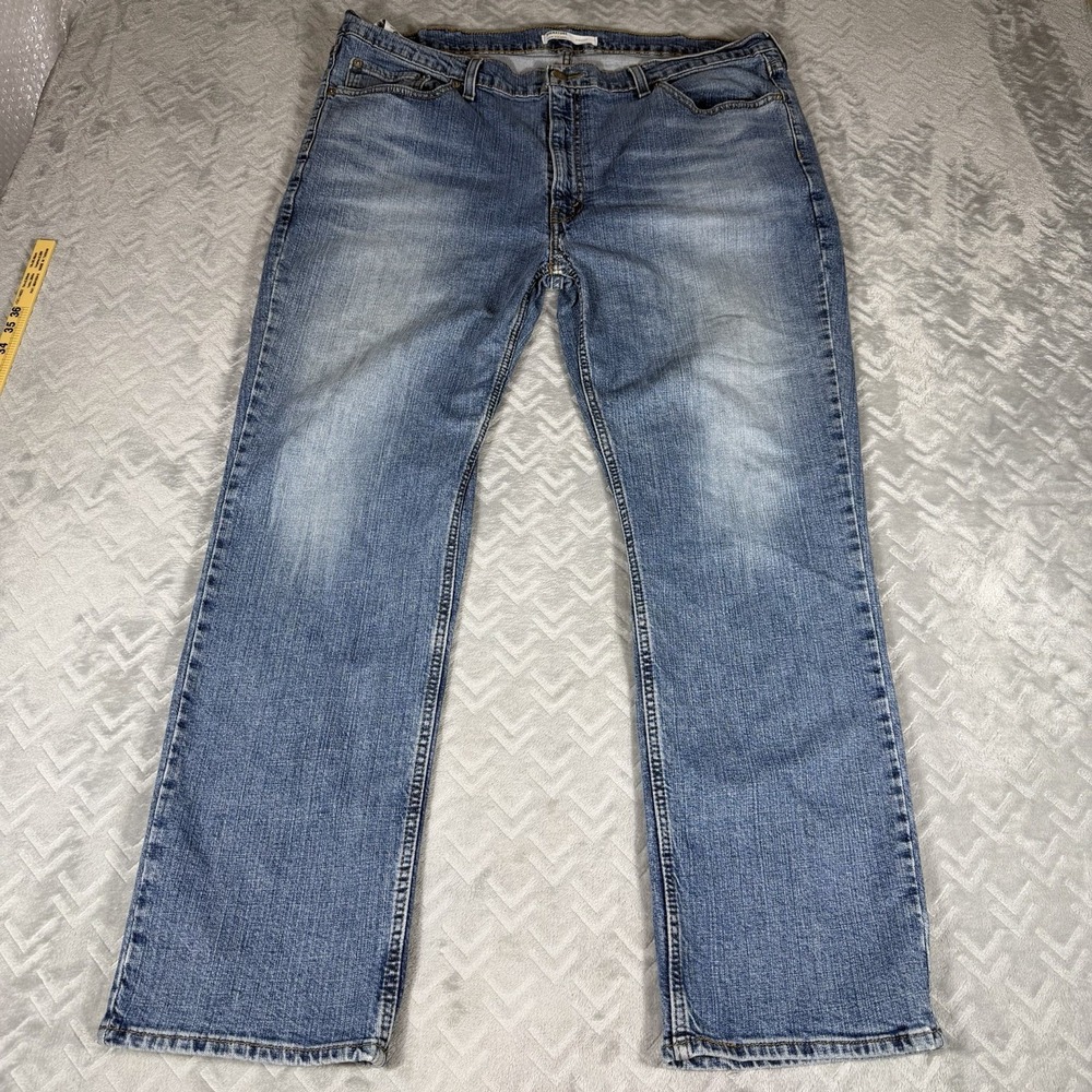Signature By Levi Strauss Men's Jeans 42x30 Regular Straight Leg Flex Denim Blue